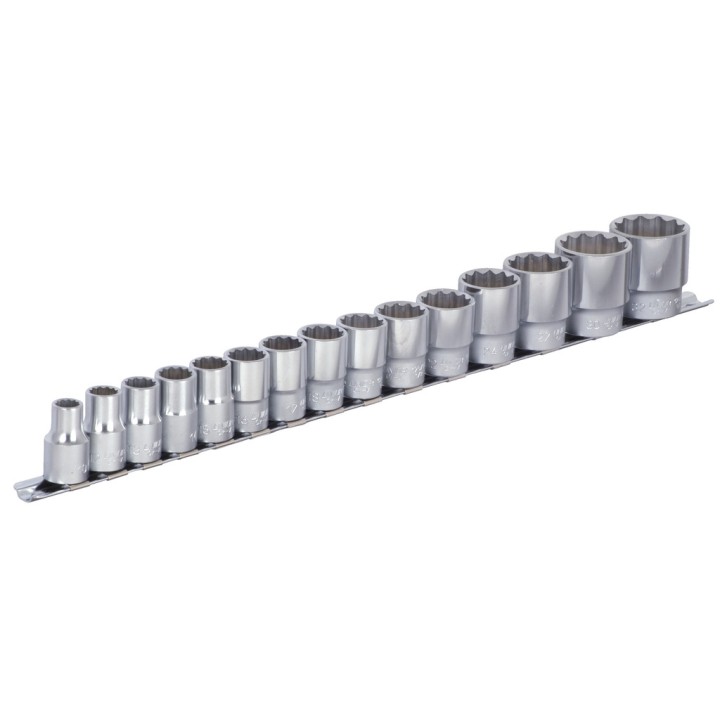 Juego de vasos 1/2" en regleta - 190H12P15