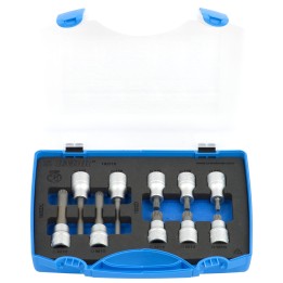 Juego de vasos con punta de 1/2" en caja plástico - 192/15