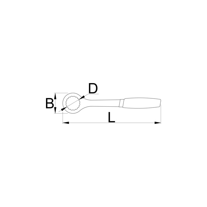 Llave de tuercas para discos de freno - 1727/2DP
