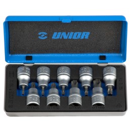 Juego de vasos de 1/2" con perfil Torx en caja metálica - 192/12