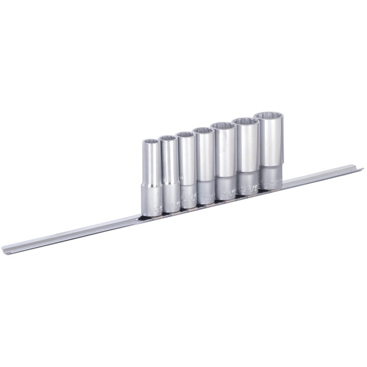 Juego de vasos largos 1/2" en regleta - 190H12LP7