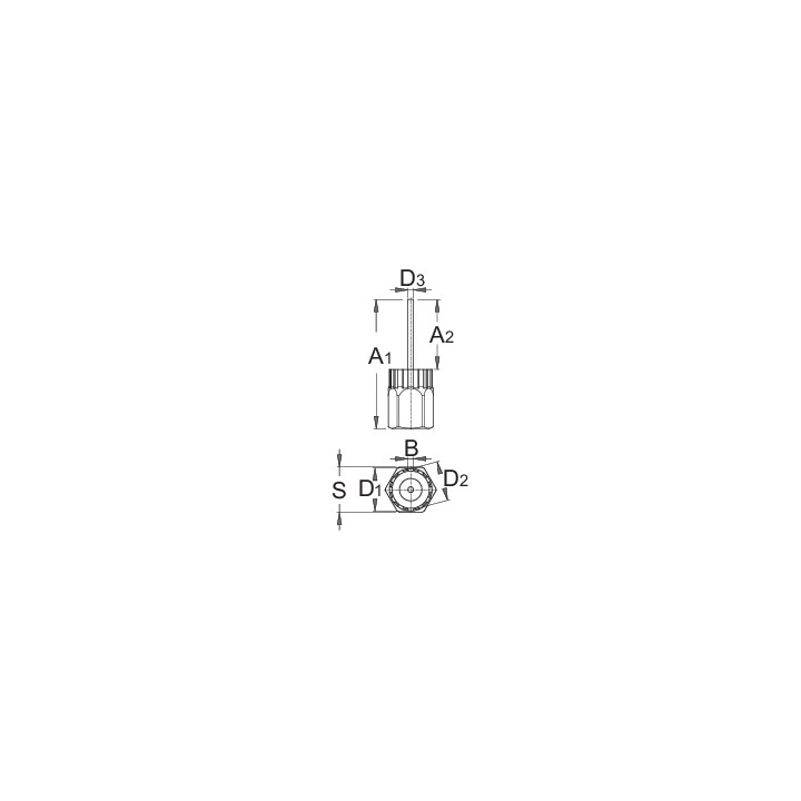 Llave extractor de cassett con pasador guía - 1670.7/4