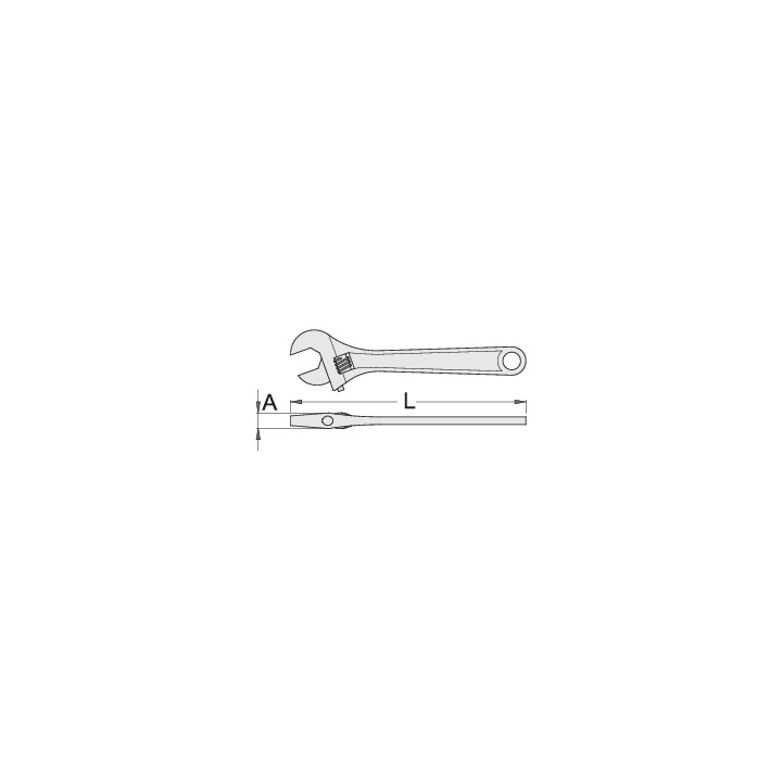 Llave ajustable, para un trabajo seguro en las alturas - 250/1-H