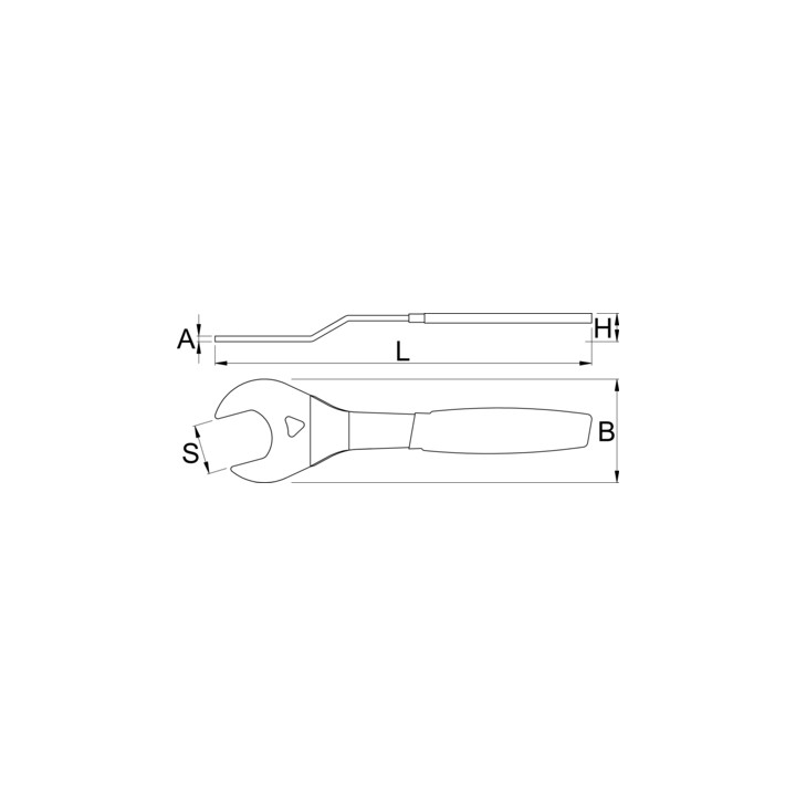 Llave para conos, acodada - 1618/2DP-US