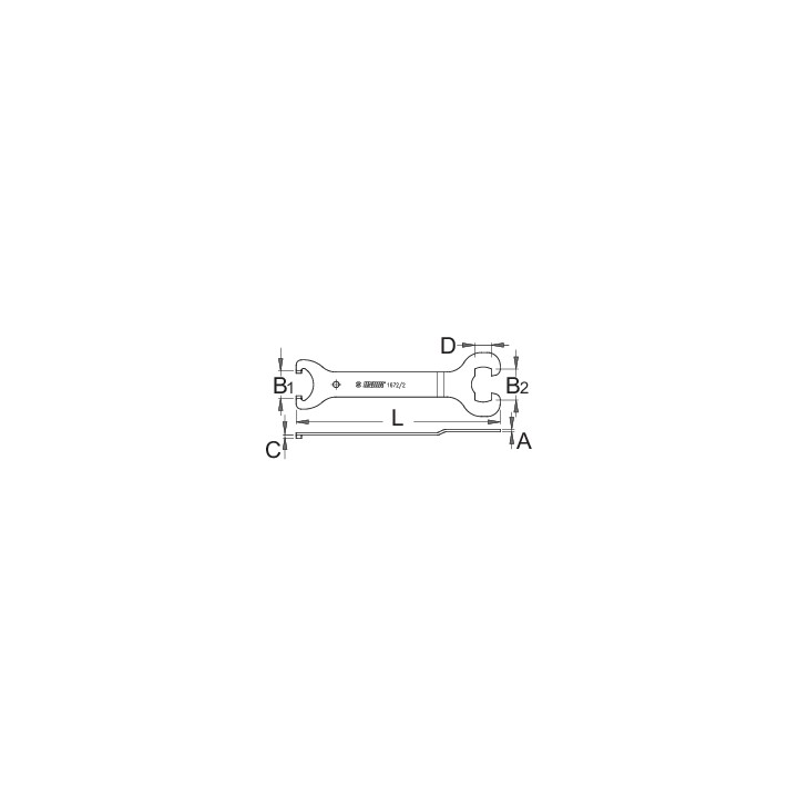 Llave para eje del centro, para modelos más antiguos - 1672/2