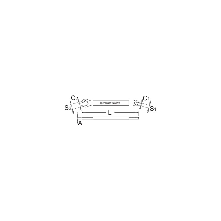Llave para niples de radios Mavic - 1635/2P-US