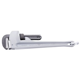 Llave para tubos, extrafuerte, mango de aluminio, para un trabajo