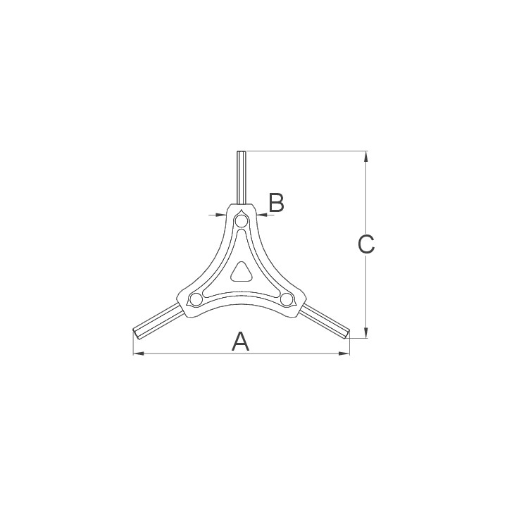 Llave triple hexagonal - 1781/2HX-US