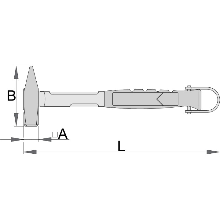 Martillo cerrajero, para un trabajo seguro en las alturas - 812-H