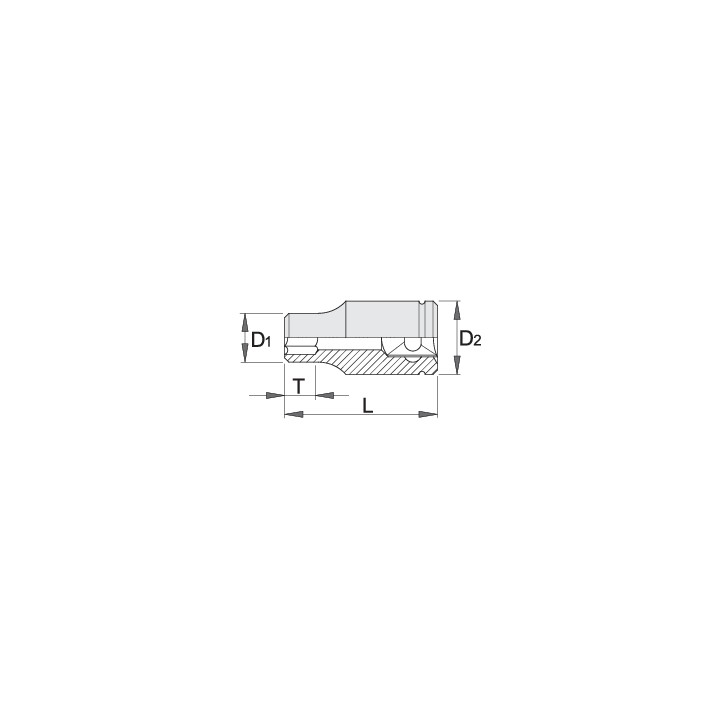 Vaso 1/2" 12p - 190/1 12p