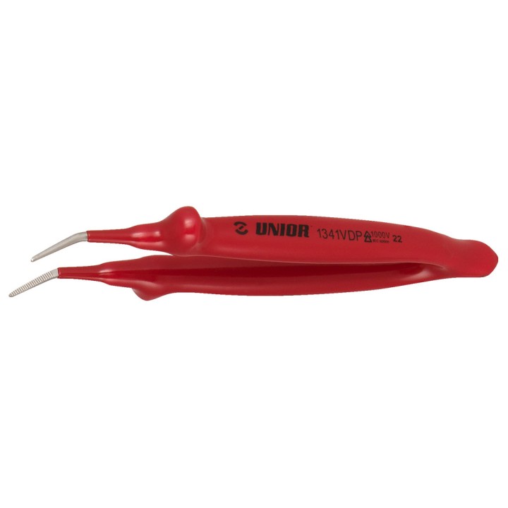 Pinza de precisión, punta curva, aislada - 1341VDP