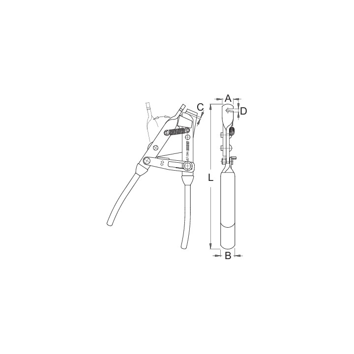 Pinzas para tensor de cable - 1642.1/2P-US