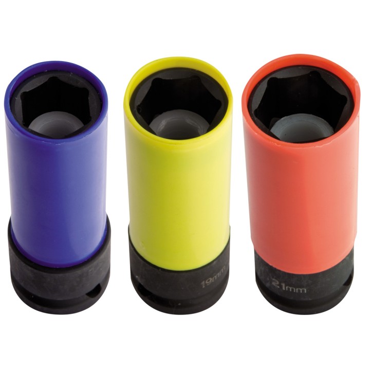 Vaso 1/2" de impacto con protección de plástico - 231/4P