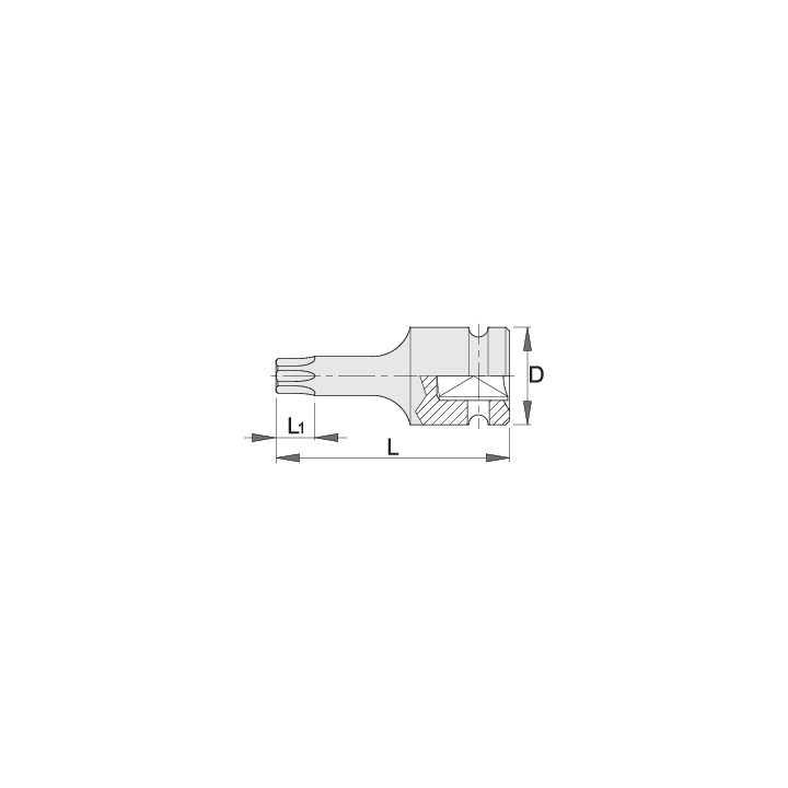 Vaso 1/2" de impacto con punta TX - 231/4ATX