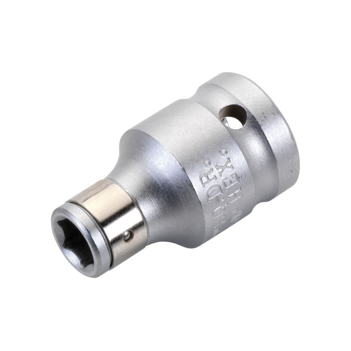 Adaptador para puntas, con conexión de 1/2" para carracas y acople par