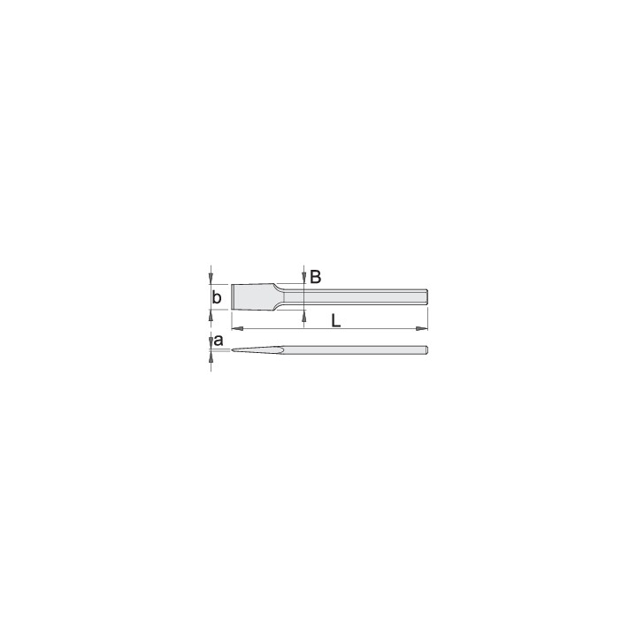 Cincel extraplano ancho - 667/6A