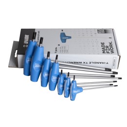 Juego de destornilladores perfil Torx con mango en T, en expositor