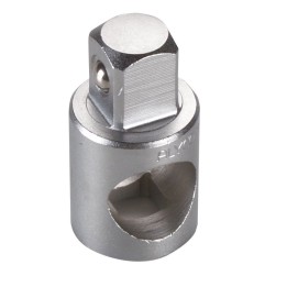 Adaptador para llaves de vaso con agujero pasante para mango en T, 1/2