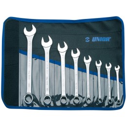Juego de llaves combinadas cortas, en bolsa enrollable - 125/1CT
