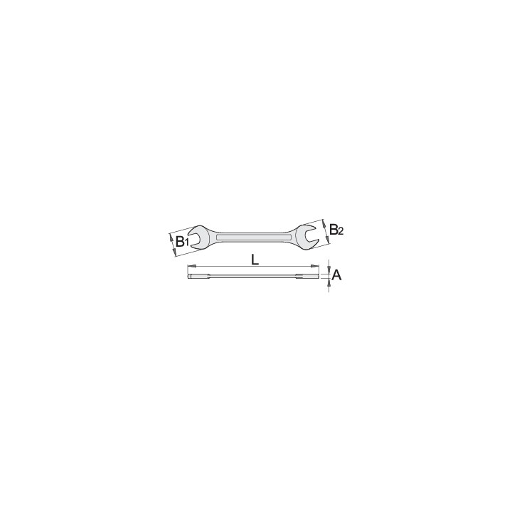 Llave fija de dos bocas - 110/1