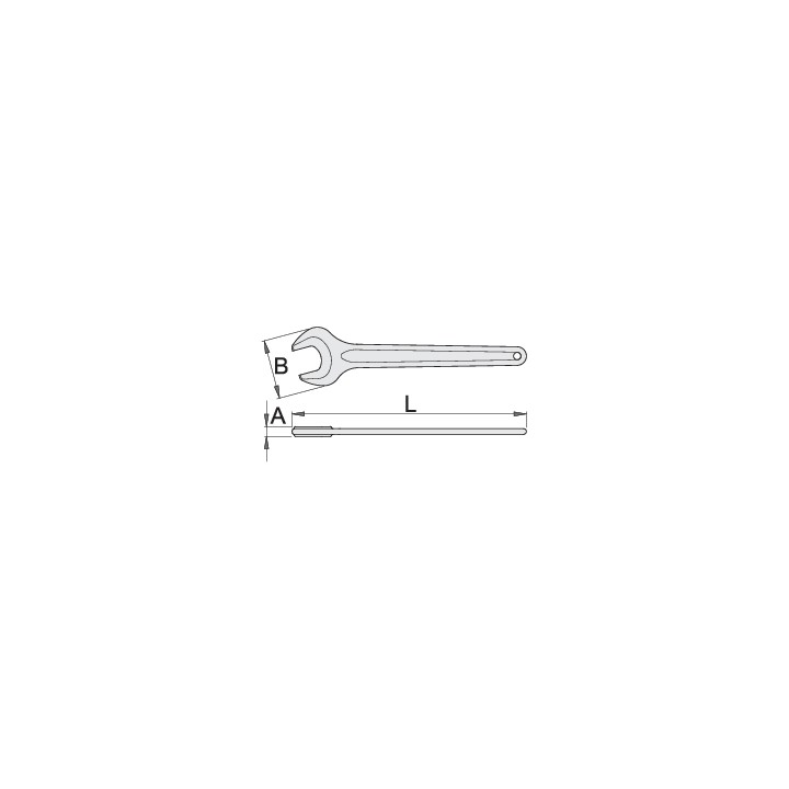 Llave fija de una boca - 117/4