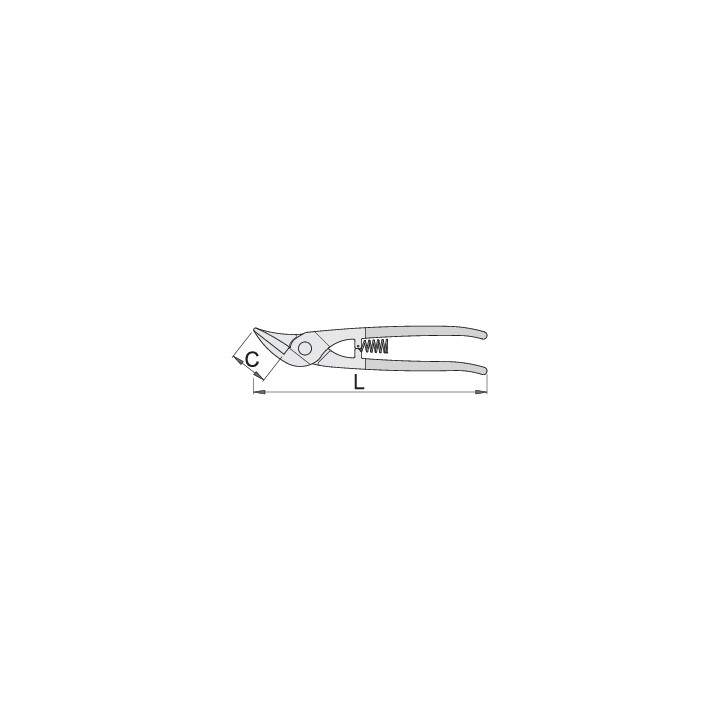 Tijera para chapa, modelo IDEAL - 568R/7P