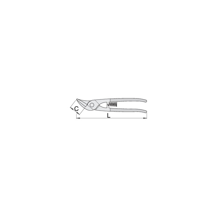 Tijera para chapa, modelo IDEAL - 568L/7P