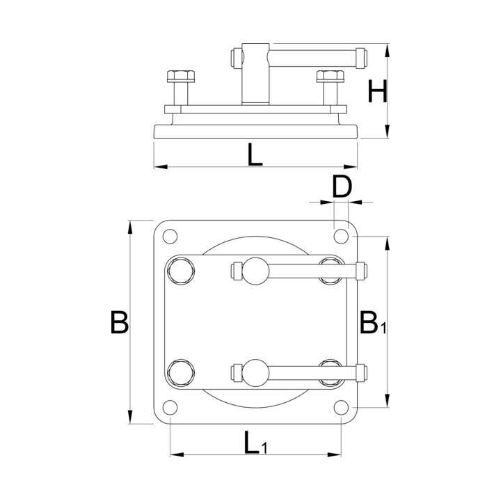 Base giratoria para 721/6 y 721Q/6 - 721.1/6
