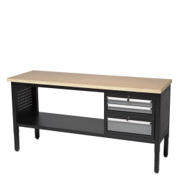 Mesa de Trabajo 1830 mm con 2 Cajones y Estante Inferior ALYCO