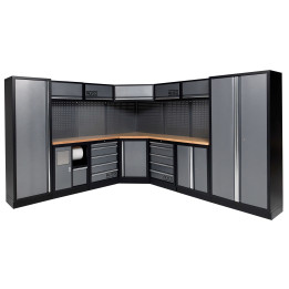 Conjunto De Taller Modular Con Esquinero De 7 Módulos Con Base De