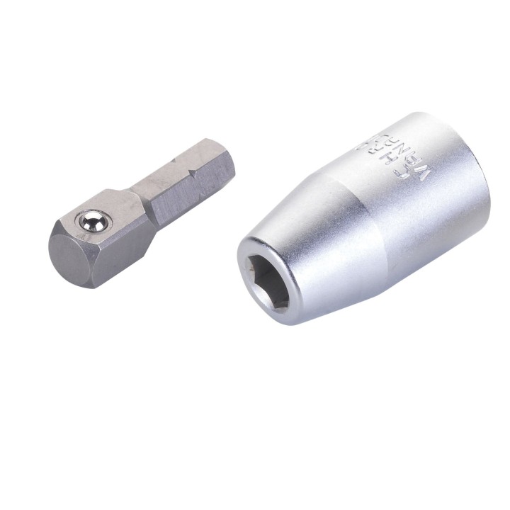 Juego De Destornillador De Impacto De 1/2”, Dos adaptadores Y 18 Punta