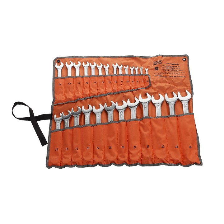 Juego De Llaves Combinadas 26 Piezas En Bolsa De Nylon ALYCO ORANGE