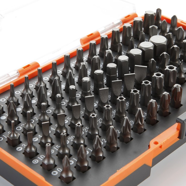 Juego De 85 Puntas De Atornillar De 1/4" En Caja De Plástico ALYCO