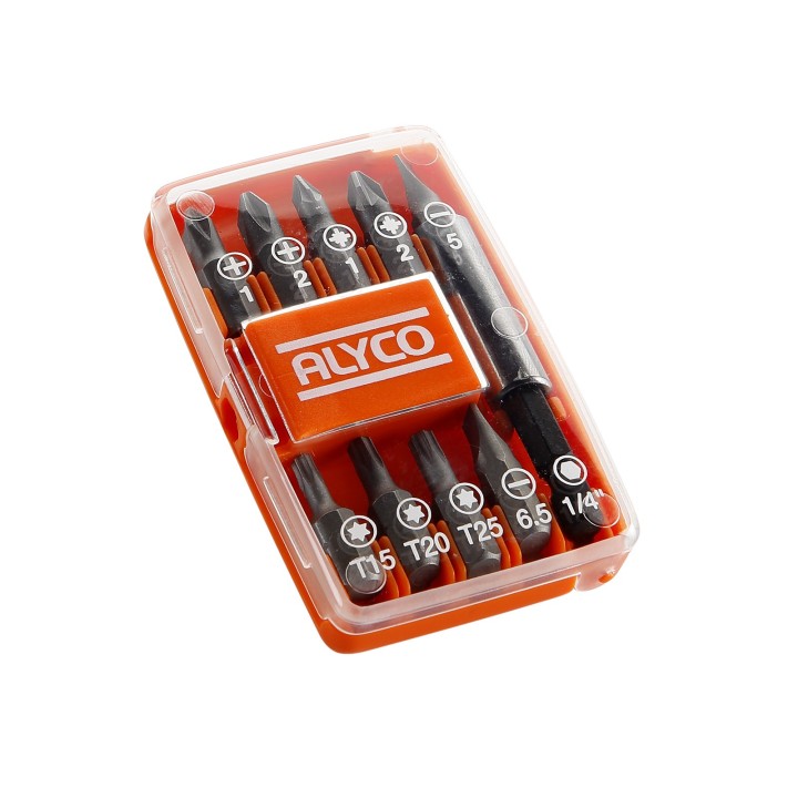 Juego De 9 Puntas De Atornillar De 1/4" Y Adaptador Magnético En