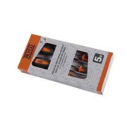 Juego De 5 Destornilladores Plano, Recto Y Ph En Caja Cartón ALYCO