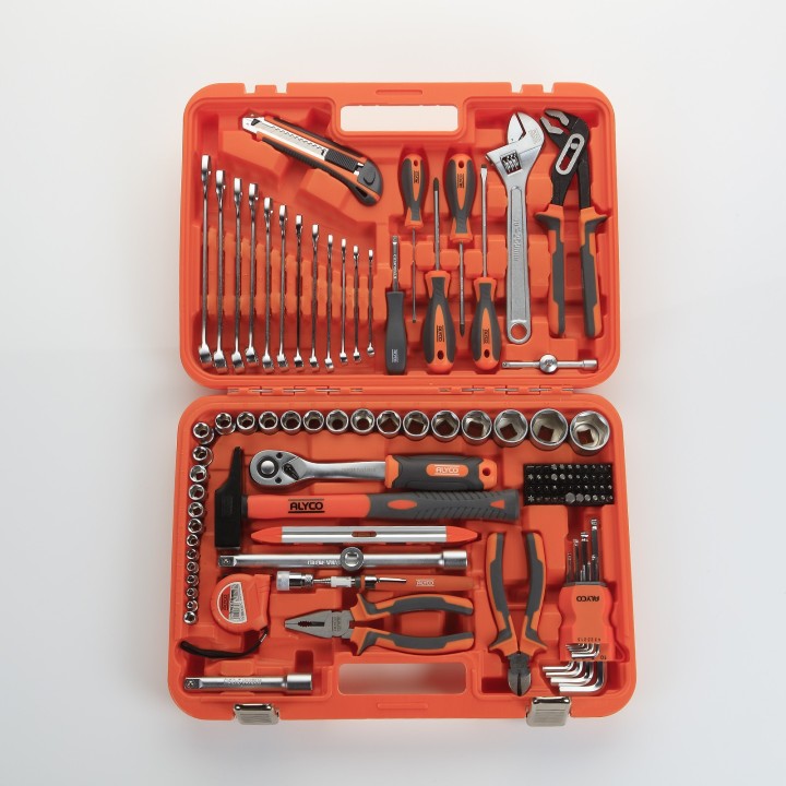 Juego de Herramientas Combinadas 113 Pzs ALYCO ORANGE