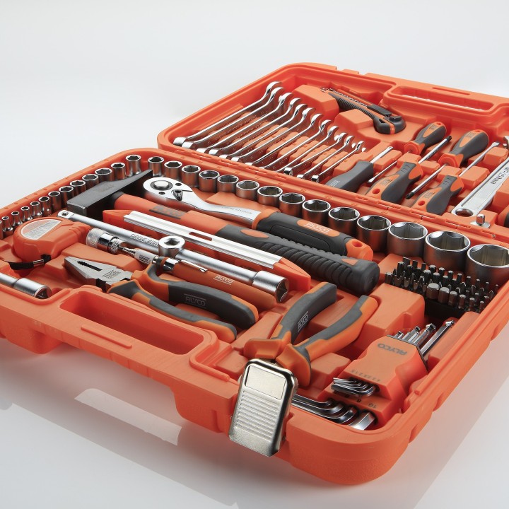 Juego de Herramientas Combinadas 113 Pzs ALYCO ORANGE