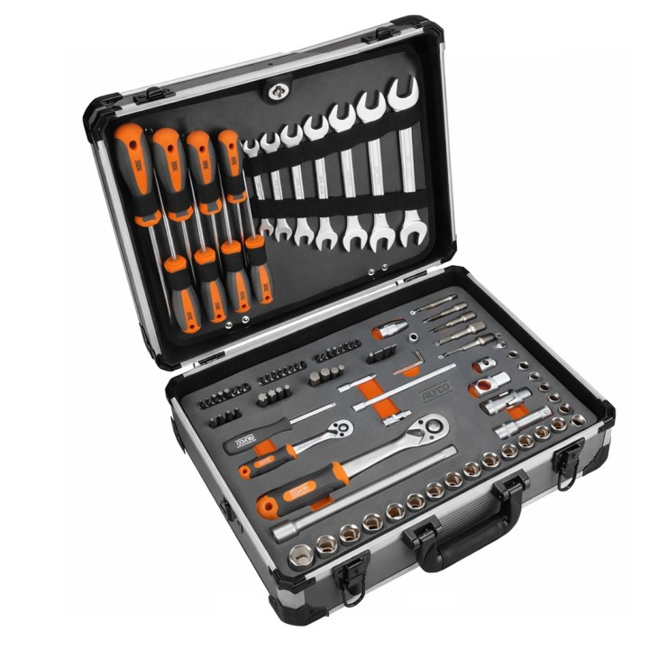 Maleta De Aluminio Con 120 Herramientas ALYCO ORANGE