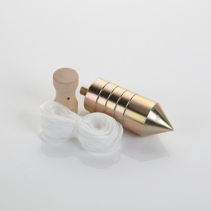 Plomada De Acero De Albañil Con Nuez De Madera ALYCO