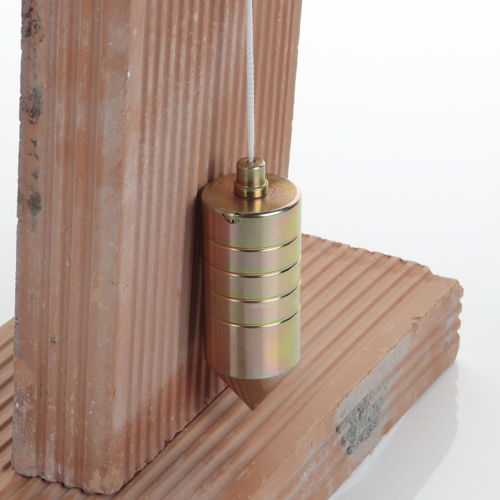 Plomada De Acero De Albañil Con Nuez De Madera ALYCO
