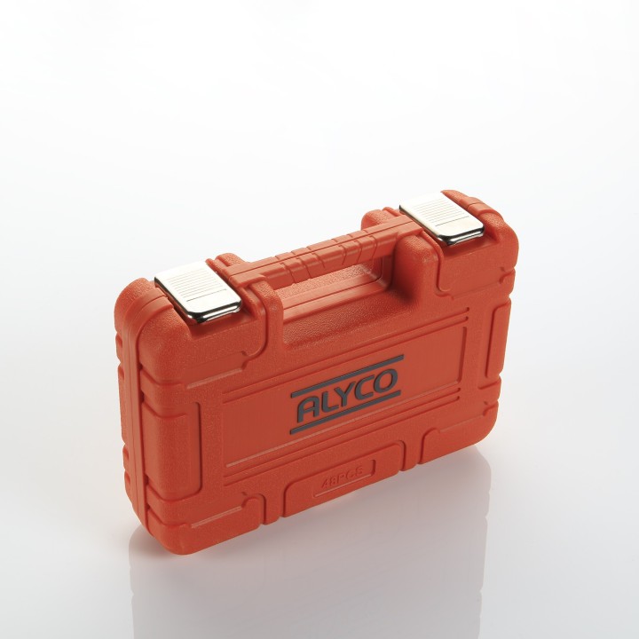 Juego De Llaves De Vaso Y Accesorios De 1/2" 48 Piezas ALYCO ORANGE