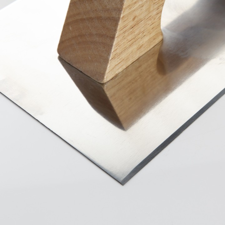 Llana Rectangular Inoxidable Afilada Mango Madera ALYCO