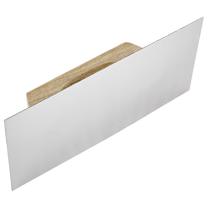 Llana trapezoidal De Acero Inoxidable Con Mango De Madera ALYCO