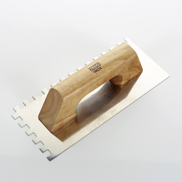 Llana Dentada De Acero Inoxidable Con Mango De Madera ALYCO