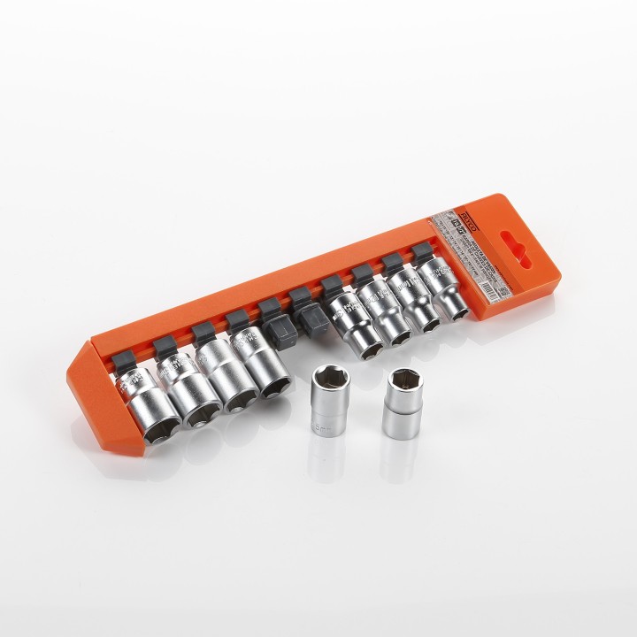 Juego De Llaves De Vasos De 1/2" 10 Vasos En Regleta ALYCO ORANGE