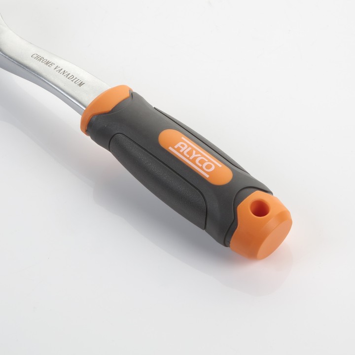 Llave De Carraca Acodada De Cuadradillo 1/2" 72 Dientes ALYCO ORANGE