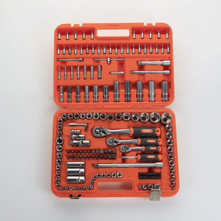 Juego De Llaves De Vaso De 1/2" + 3/8" + 1/4" 171 Piezas ALYCO ORANGE