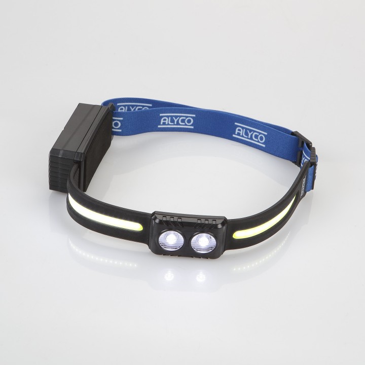 Linterna Frontal Recargable Flexible 2Led C/ Sensor COB 5 w