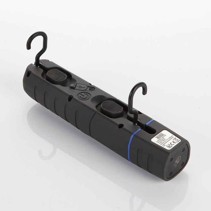 Linterna Recargable Reforzada Abatible Bifocal 10W Cob Ip65 ALYCO
