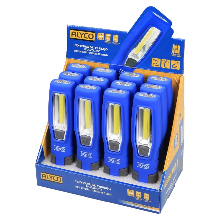 Linterna Bifocal Con Pie Metálico 2W Cob-Led ALYCO